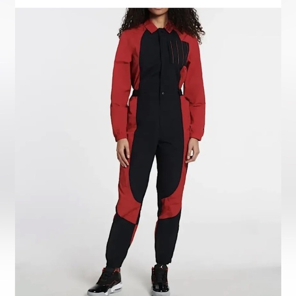 NWT Nike AIR JORDAN Womens Flight Suit Essentials Jumpsuit DJ2626 - Picture 16 of 16
